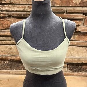 Lululemon Flow Y Bra Nulu Artic Mint Stretch Fabric